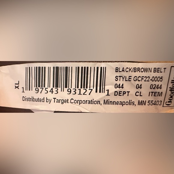 NWT Men's Casual Two-in-One Reversible
Belt - Goodfellow Black/Brown XL - Picture 2 of 2